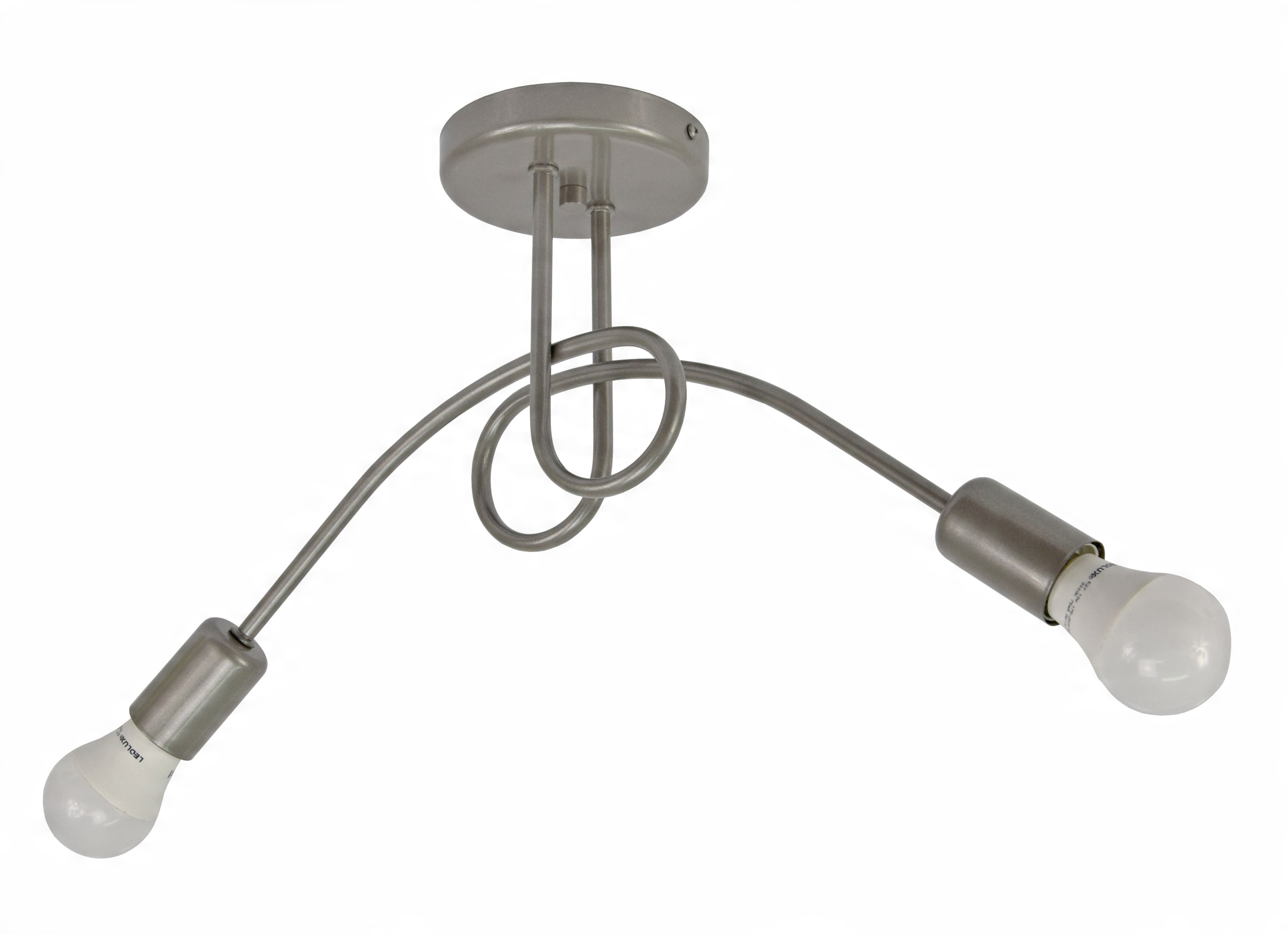 Nowoczesna LAMPA Plafon Edison Biała Czarna 261-2 - obrazek 4